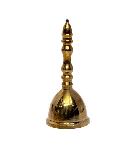 Esplanade Solid Brass Pooja Bell | 4.5" Ghanti for Puja, Temple & Spir ...