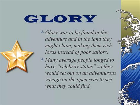 The Three G's: God, Gold, and Glory | PPT