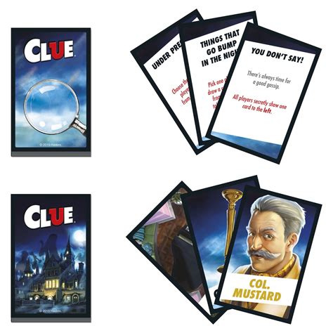 Clue Game Piece Cards