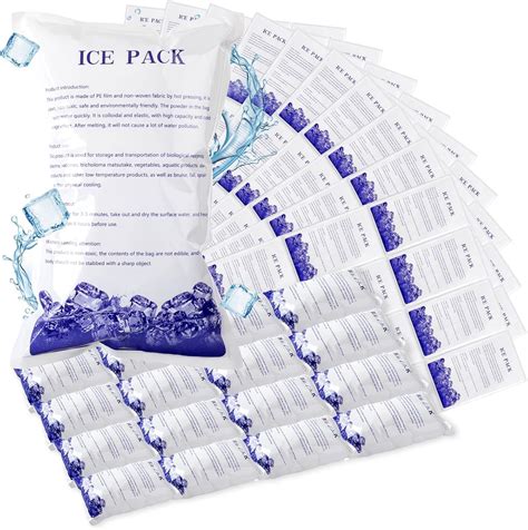 TrelaCo 250 Pcs Dry Ice Pack for Shipping Frozen Food Reusable Ice ...