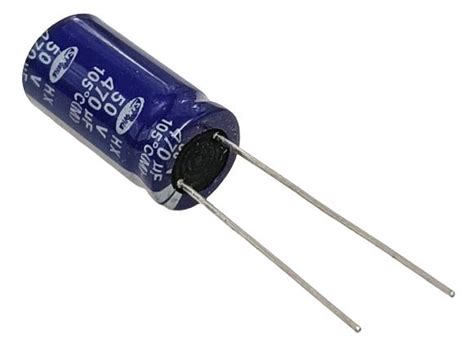 470uF 50V 105 C Best Quality Electrolytic Capacitor - Samwha, 477 ...