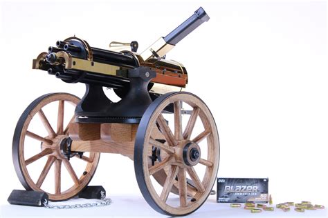9 MM "Golden" Gatling Gun w/ Oak Carriage - Tippmann Ordnance