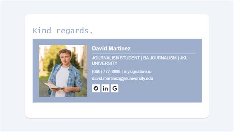 Exemple de signature d’email d’étudiant : ajoutez une signature à votre ...