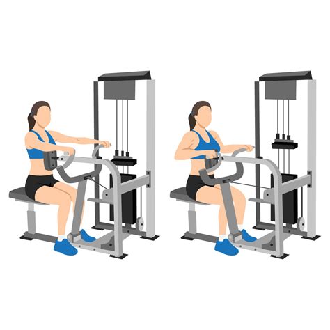 Seated Row Machine Diagram