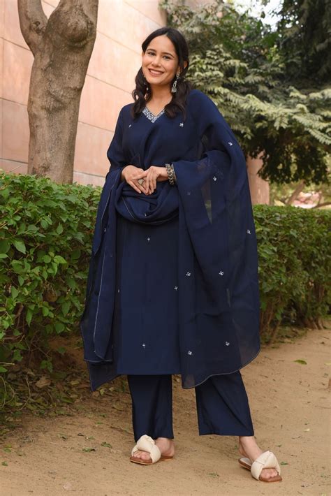 Zodiac Blue Kurta Set – House of Ayuda