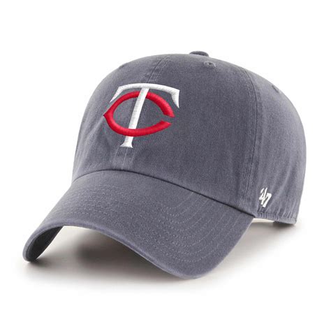 Minnesota Twins 47 Brand Vintage Navy USA Flag Clean Up Adjustable Hat ...