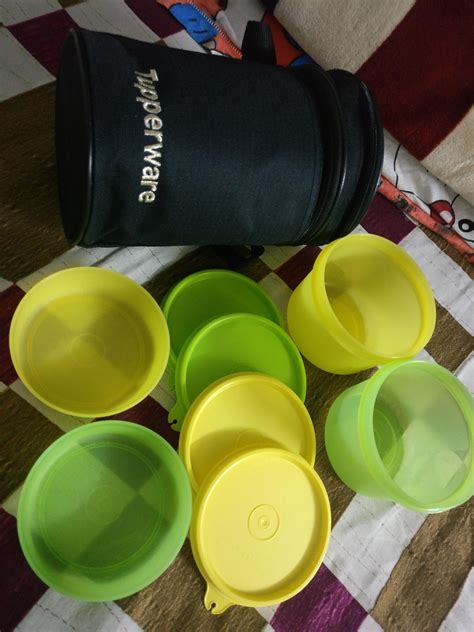 Buy Tupperware Executive Lunch with Bag, 450 ML, Multicolour, Fabric ...