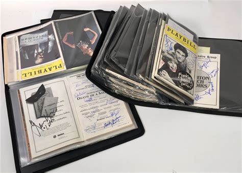 Lot Detail - Collection of Signed Playbills & Paper Ephemera (150+)