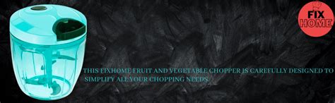 FIXHOME Chopper, Handy and Compact Chopper with 3 Blades for ...