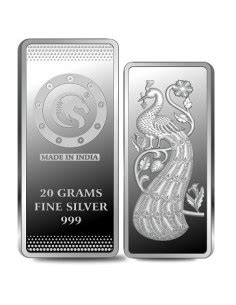 Buy 20 Gm Silver Gold Silver Coin Bar Online at Low Price in India Today
