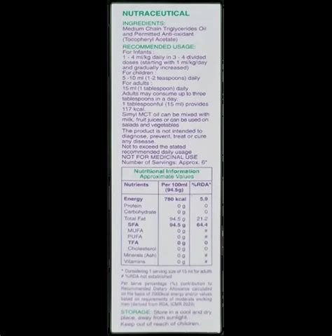 Buy Simyl Mct Oil 100 Ml Online at Best Price | Medkart