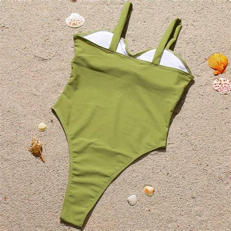 Cheap High Cut Swimwear Women One Piece Swimsuit Female Bathing Suit ...