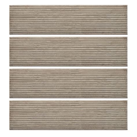 Groove Beat Brown 3x12 Porcelain Subway Tile – Glazzio Surfaces