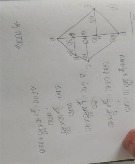 1.Find the area of the given field. 50 To E TO D 140 80 50 50 To C 30 ...