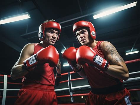 Two Men Boxing Stock Image 的图像结果