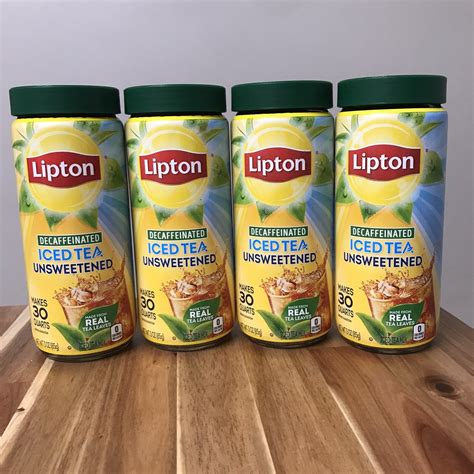 Lipton Iced Tea Mix Decaffeinated Unsweetened 30 Qt Halal Lipton Tea