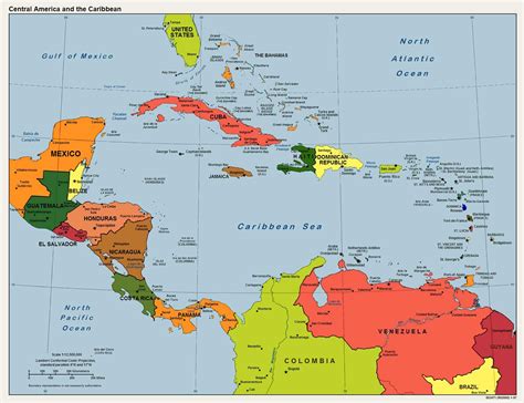 Map Of Central America Puerto Rico