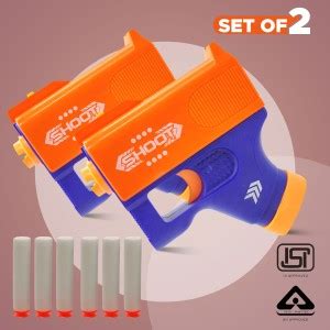 NHR Mini Toy Manual Soft Foam Bullets Gun, Target Shooting Gun ( set of ...