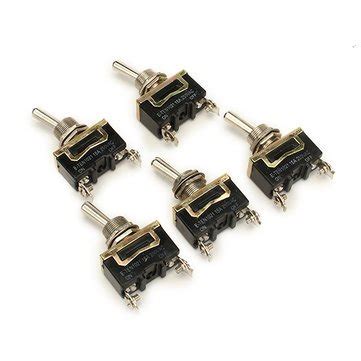Atoz prime ON/OFF AC 250V 15A 2 Pins Toggle Rocker Switch 5pcs : Amazon ...