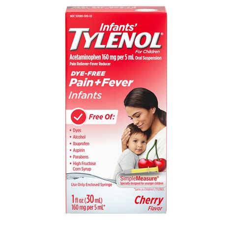 Amazon.com: Tylenol Medicina líquida de suspensión oral para bebés con acetaminofeno, reductor ...