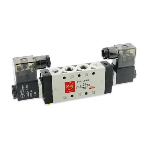 EES-52-14 Çift Bobin Pnömatik Valf 1/4" 5/2 - Pneumatic Valve Store