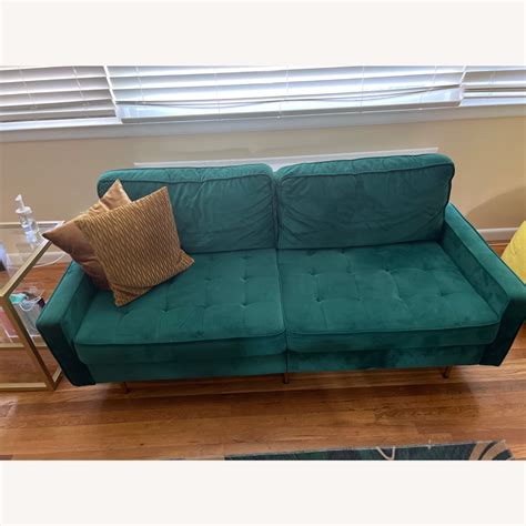 Emerald Green Sofa - AptDeco