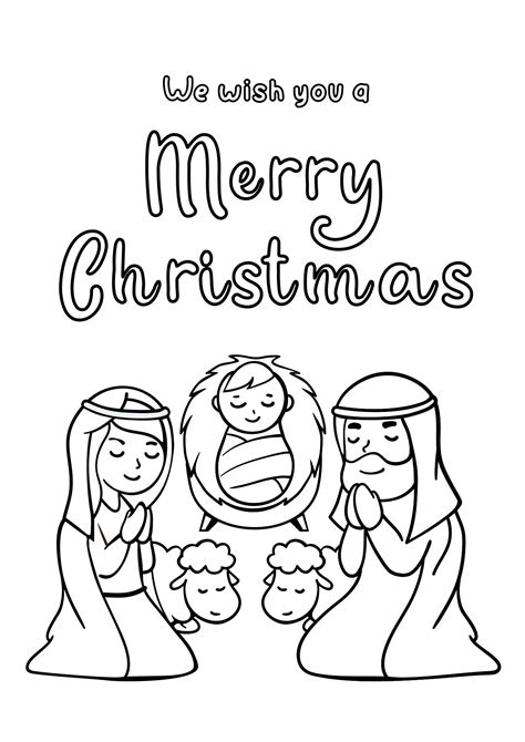 Religious Christmas Coloring Pages