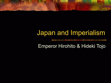 Japan and imperialism | PPT