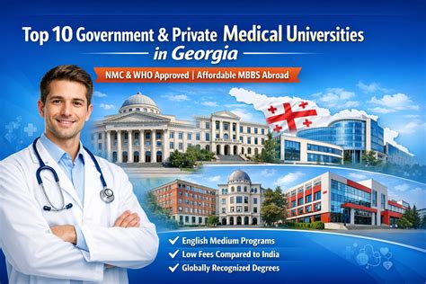 Top 10 Medical Universities in Georgia (Govt & Private) 2026