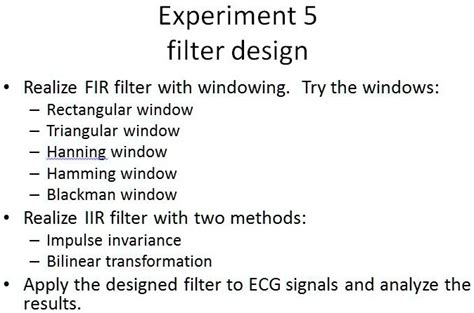 Filter Design Using Hanning Windows 的图像结果