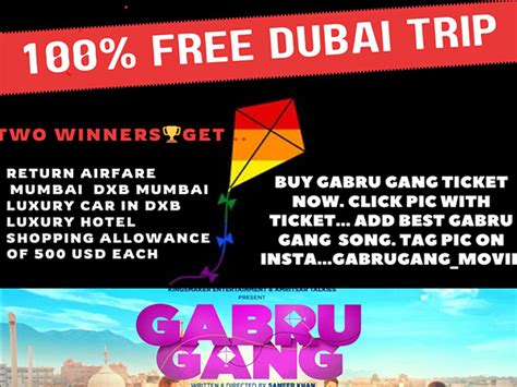 Sameer Khan's Gabru Gang promises two viewers an all-expenses paid trip ...