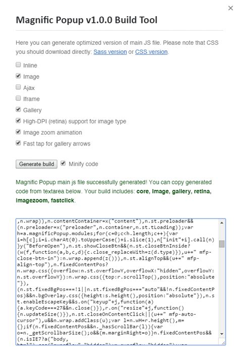 Lightbox Script 的图像结果