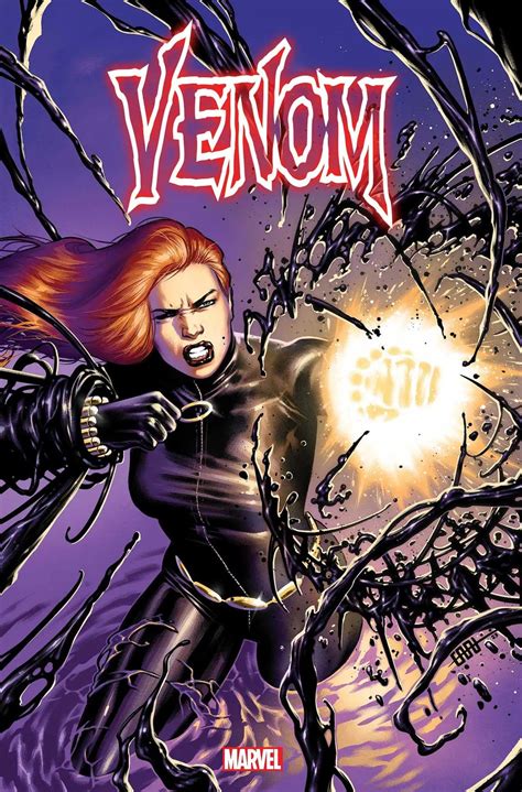 Black Widow Officially Joins Venom's Family with Shock Symbiote Redesign