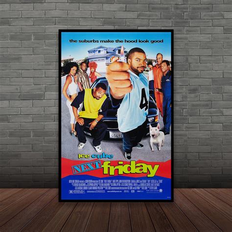 Next Friday Ice Cube Movie Poster Classic Film, Wall Art, Room Decor ...