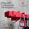 TRADESAFE Butterfly Valve Lockout - Red Valve Lockout Device for 3 11/ ...