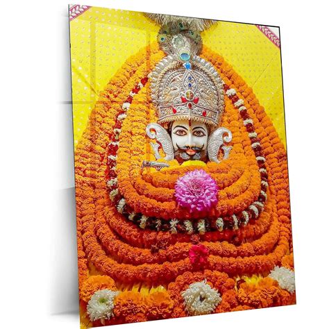 Khatu Shyam Maharaj Rajasthan Spiritual Metal Poster - Divine Grace an ...