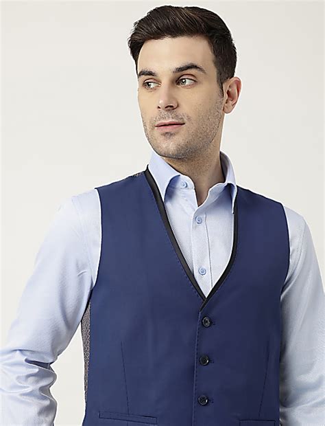 Buy Solid Buttoned Waistcoat at Marks & Spencer