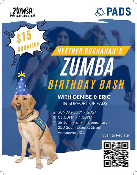 Zumba Pop Up Fundraiser for Pacific Assistance Dogs, Sir John Franklin ...