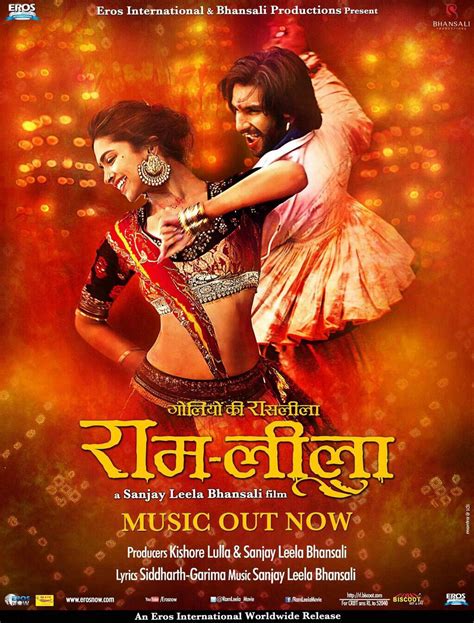 'Ram-leela' poster feat. Deepika Padukone and Ranveer Singh | Bollywood ...