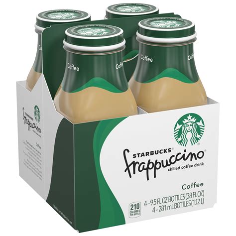 Starbucks Frappuccino Iced Coffee, 9.5 oz, 4 Pack Bottles – Walmart ...
