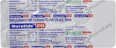 Buy Nurotide Od Tablet (10) Online at Flat 15% OFF | PharmEasy