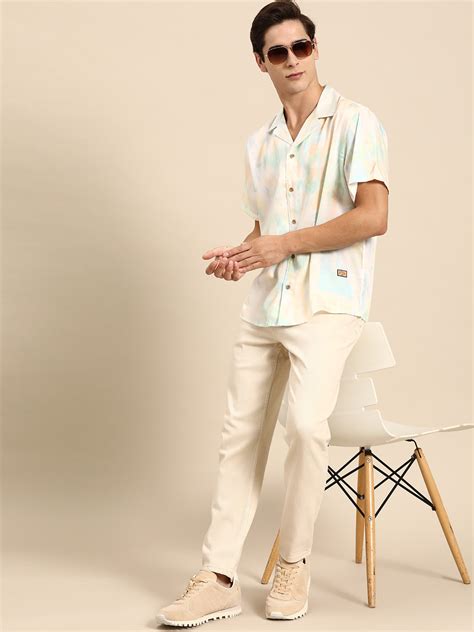 DENNISON Men Smart Opaque Printed Cuban Collar Casual Shirt – Dennison ...