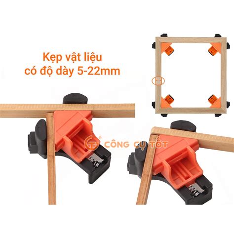 Mua Bộ 4 cảo kẹp gỗ nhanh ê tô góc vuông cảo vam kẹp 90 độ kẹp góc vuông góc chữ T giá rẻ nhất ...
