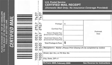 Domestic Mail Manual S912 Certified Mail