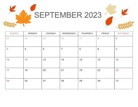 Get Your Free September Printable Calendar + More! - Printables for ...