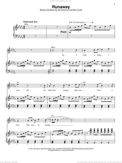 Runaway On Piano Sheet Music at Carolyn Huddleston blog