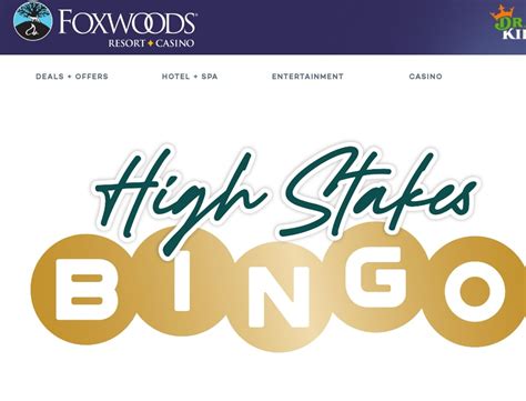 Foxwoods Bingo Calendar For October - 2025 Calendars