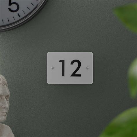 Futura (Frosted White) House Number/Name Sign - Multiple Sizes ...