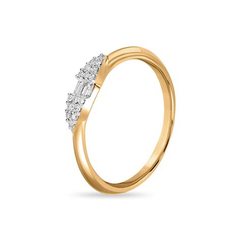 18KT Yellow Gold Captivating Diamond Ring
