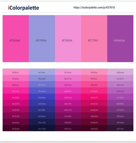 11+ Hot Pink And Medium Purple Color Palettes & Gradient Ideas ...